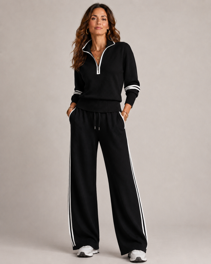 Ensemble femme sweat zippe et pantalon - Confortable et moderne 4