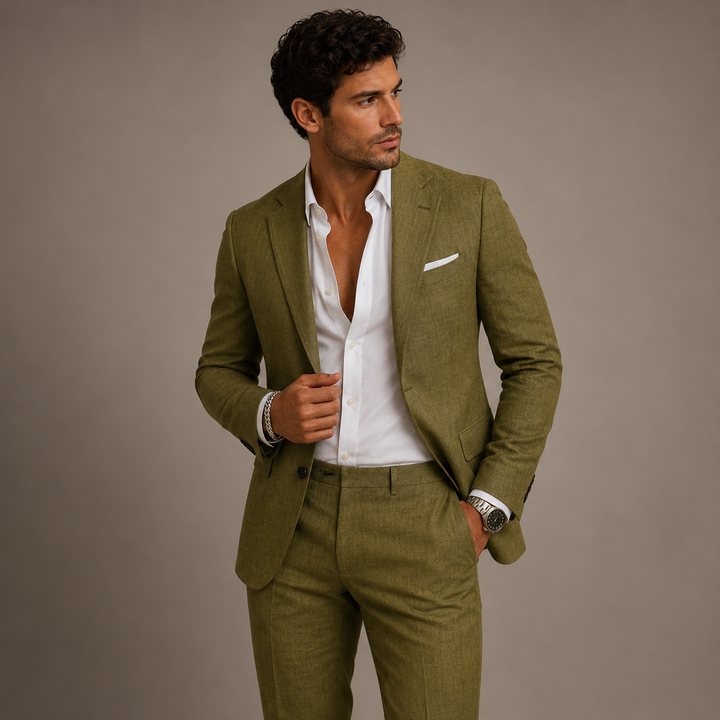 Ensemble homme coupe slim – Costume deux pièces pour homme d'affaires ou invité de mariage 0