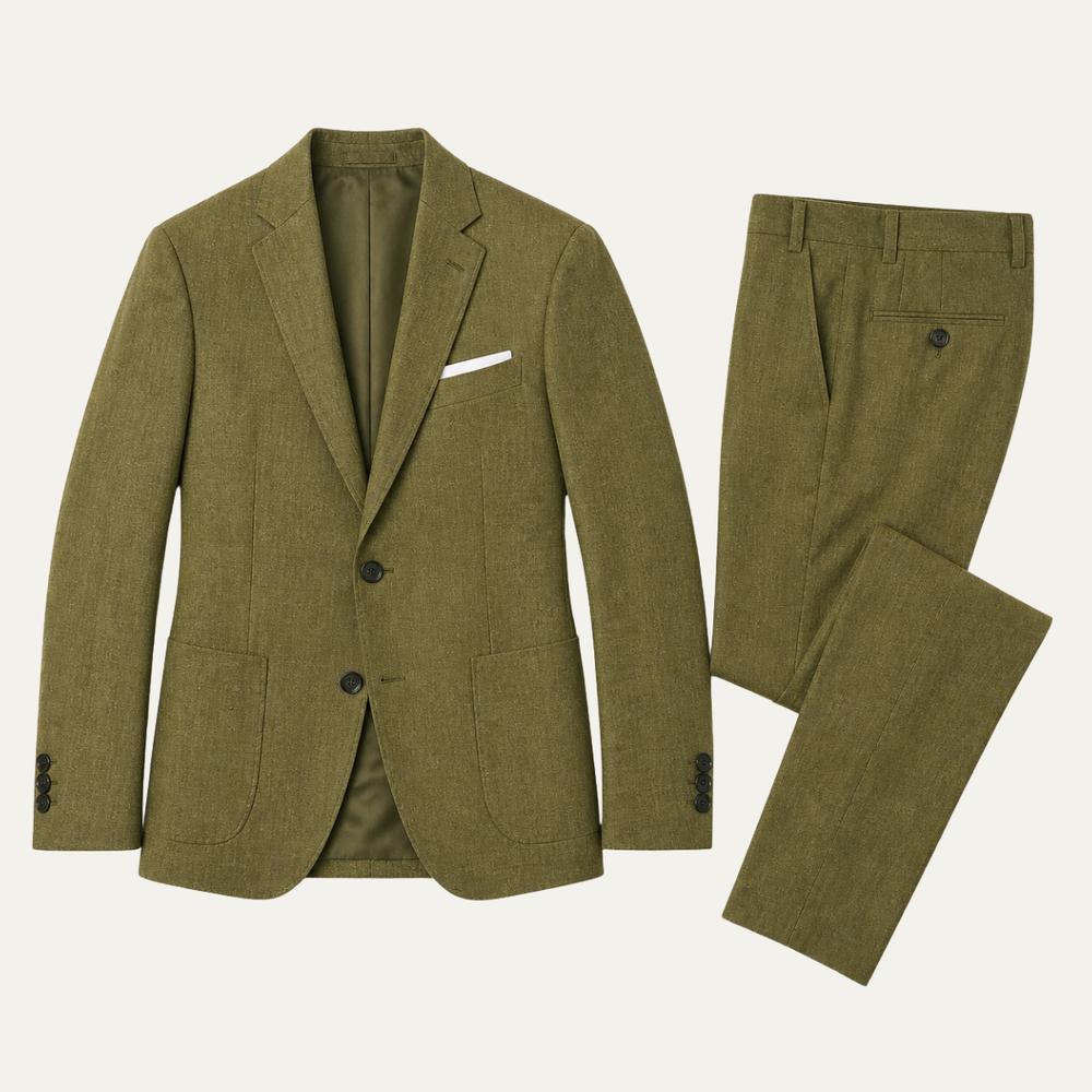 Ensemble homme coupe slim – Costume deux pièces pour homme d'affaires ou invité de mariage 1