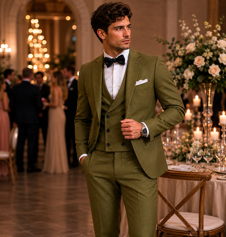 Ensemble homme coupe slim – Costume deux pièces pour homme d'affaires ou invité de mariage 7