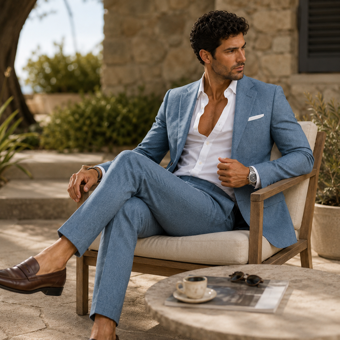 Ensemble homme coupe slim – Costume deux pièces pour homme d'affaires ou invité de mariage 8