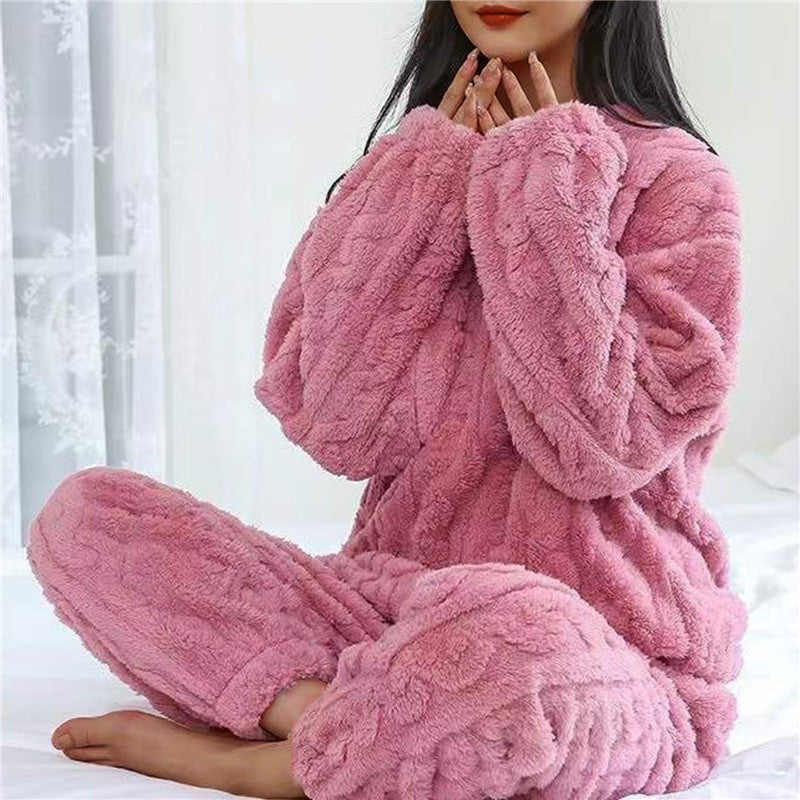 Ensemble pyjama polaire femme | Tenue chaude pour les soirées d’hiver