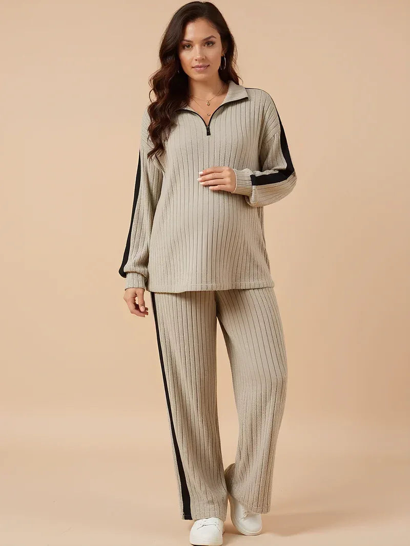 Ensemble short et pyjama de maternité – Vêtement d'intérieur doux et décontracté pour la maison et le quotidien 0