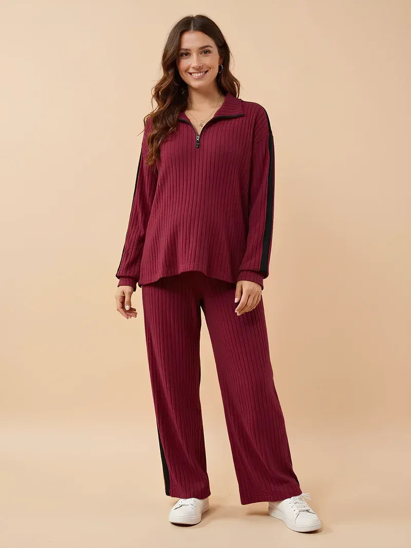 Ensemble short et pyjama de maternité – Vêtement d'intérieur doux et décontracté pour la maison et le quotidien 2