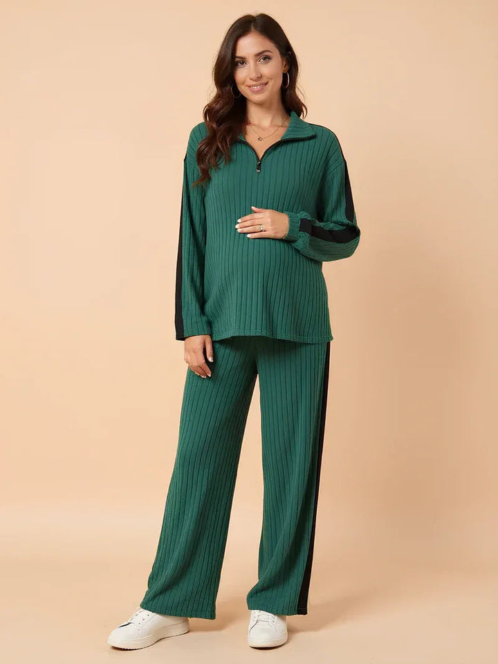 Ensemble short et pyjama de maternité – Vêtement d'intérieur doux et décontracté pour la maison et le quotidien 3