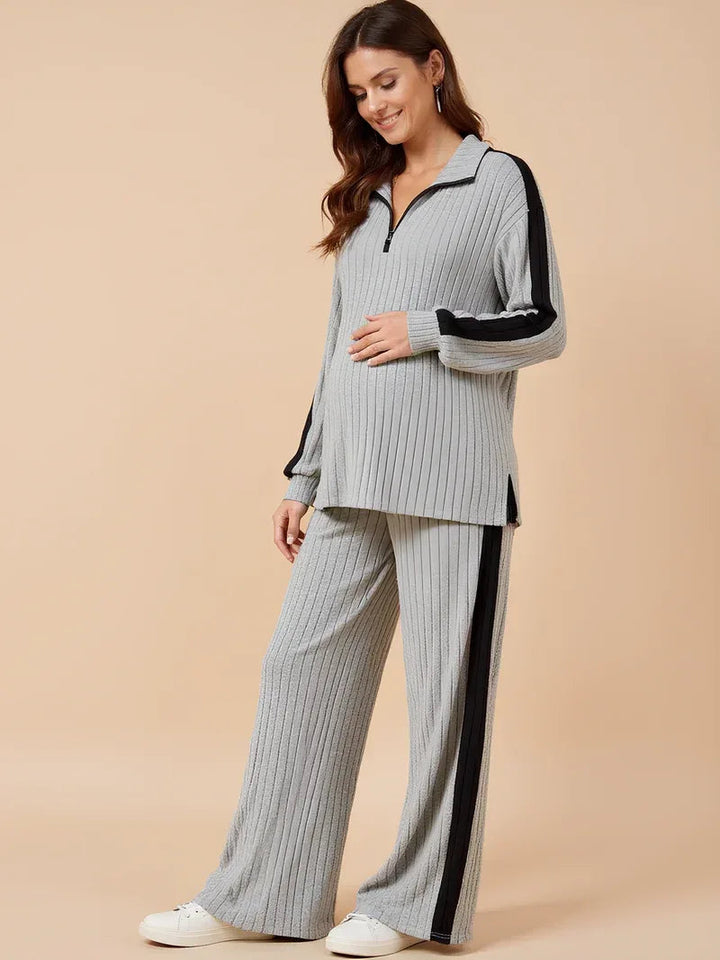 Ensemble short et pyjama de maternité – Vêtement d'intérieur doux et décontracté pour la maison et le quotidien 5