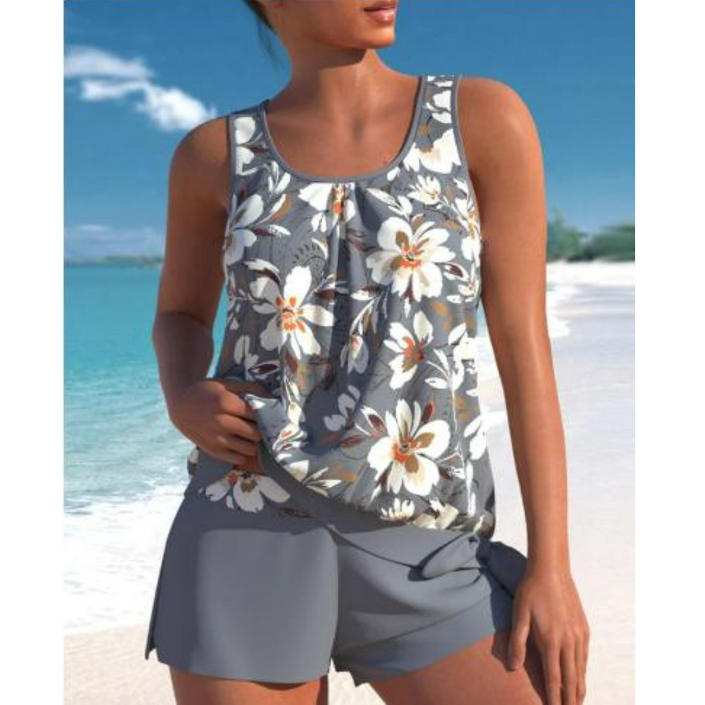 Ensemble tankini femme | Deux pièces sans manches 1