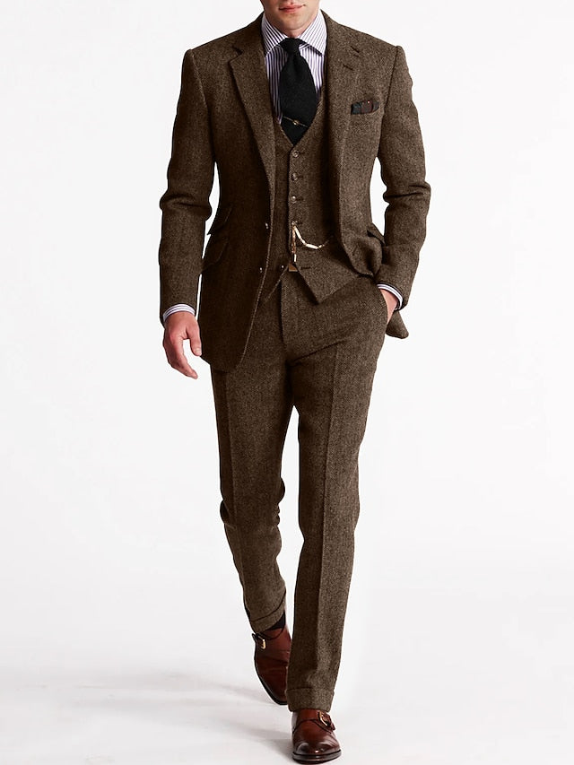 Ensemble trois pièces pour homme | Haut, gilet et pantalon 3