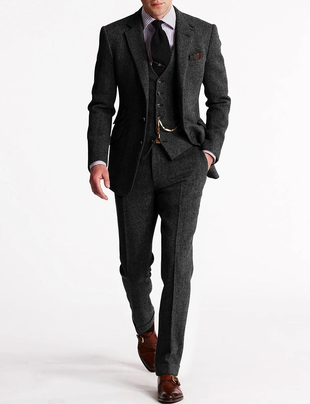 Ensemble trois pièces pour homme | Haut, gilet et pantalon 5