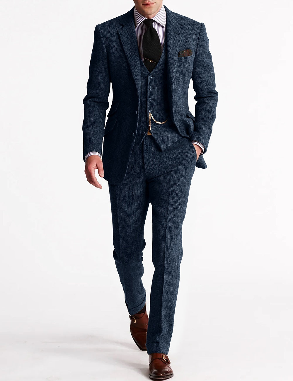 Ensemble trois pièces pour homme | Haut, gilet et pantalon 6
