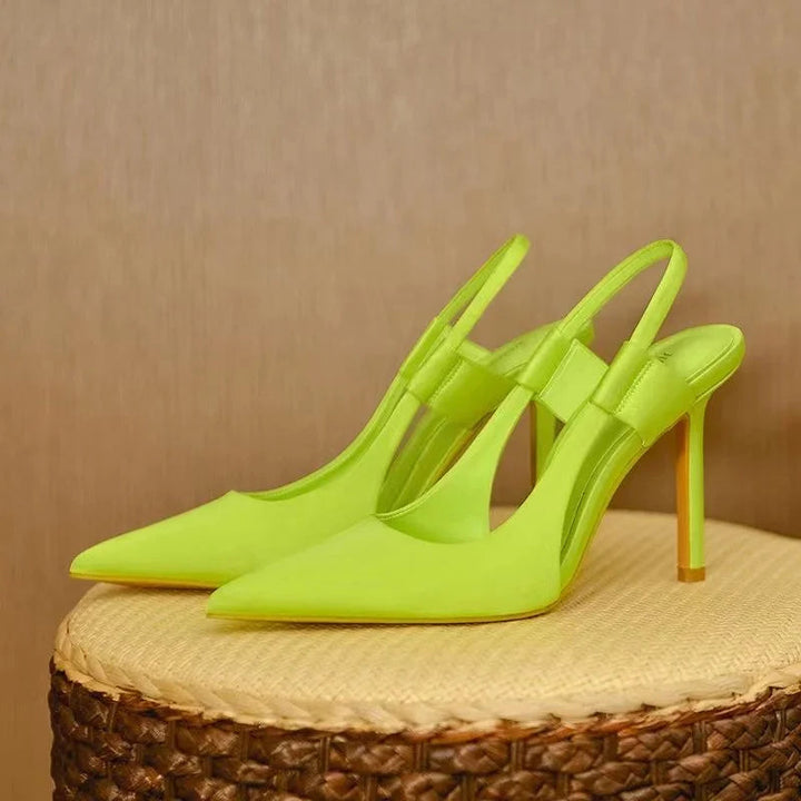 Escarpins femme à bride arrière bout pointu slingback élégants