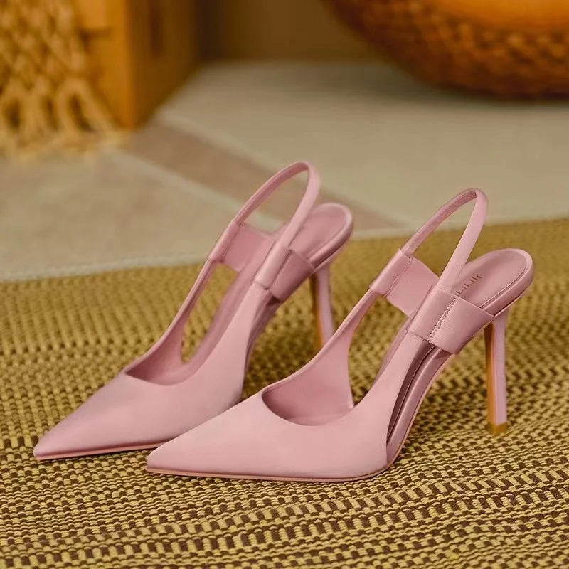 Escarpins femme à bride arrière bout pointu slingback élégants