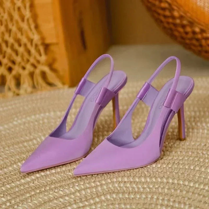Escarpins femme à bride arrière bout pointu slingback élégants