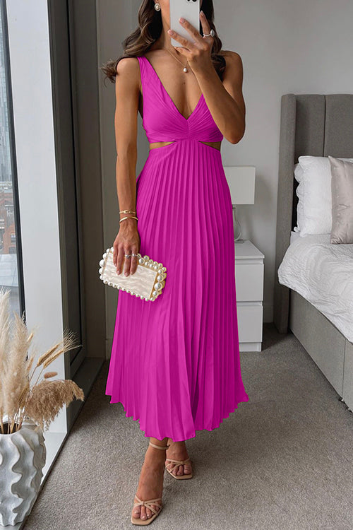 Elsa | Élégante Robe Maxi Plissée