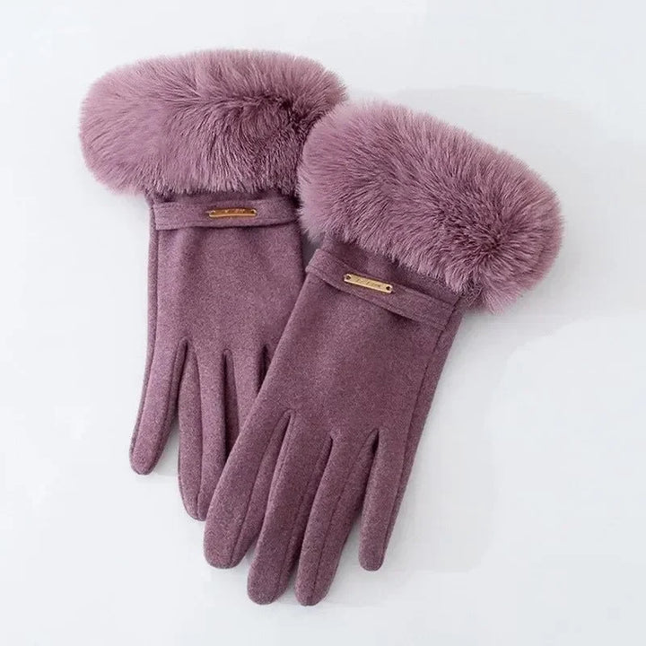Gala Gants d'Hiver Femme | Daim et Poignets en Fausse Fourrure 0