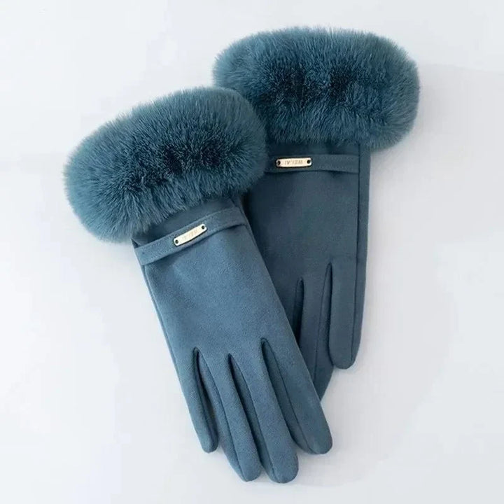 Gala Gants d'Hiver Femme | Daim et Poignets en Fausse Fourrure 4