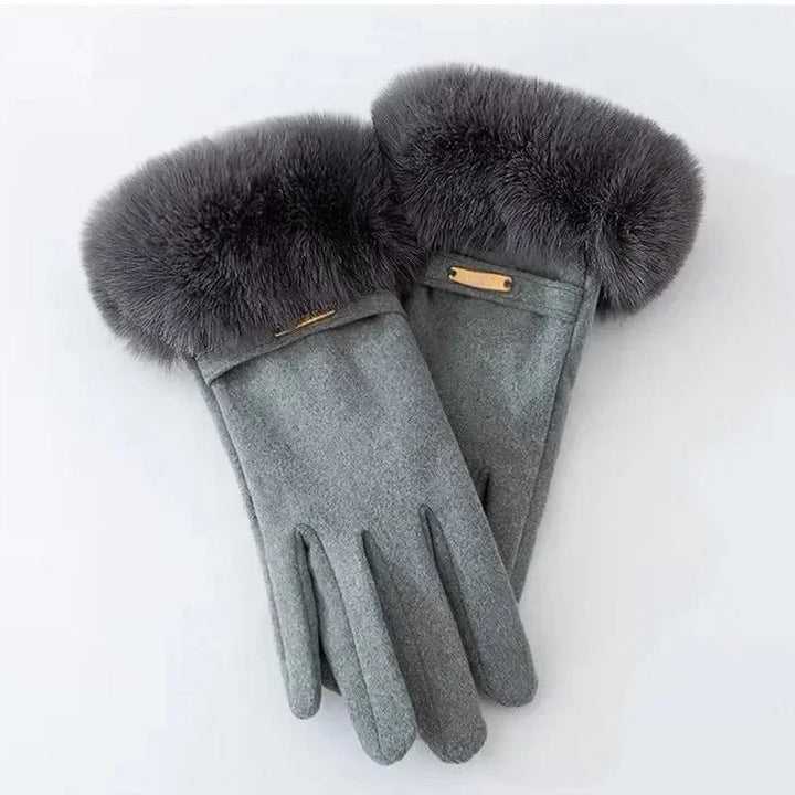 Gala Gants d'Hiver Femme | Daim et Poignets en Fausse Fourrure 6