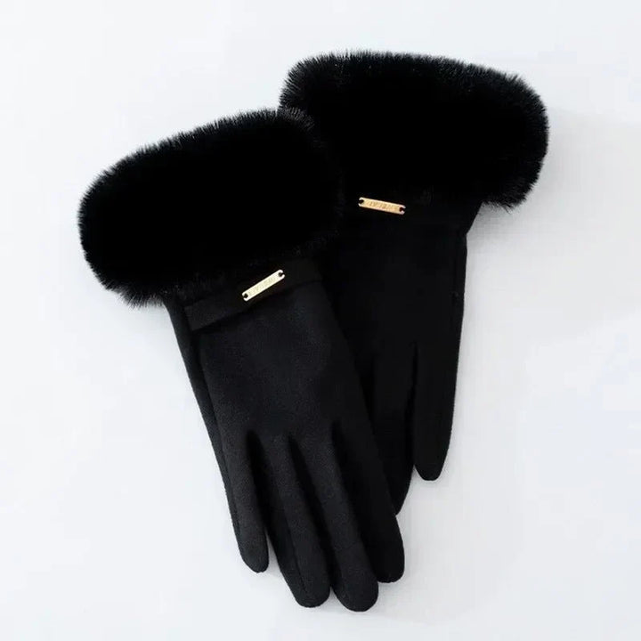 Gala Gants d'Hiver Femme | Daim et Poignets en Fausse Fourrure 9