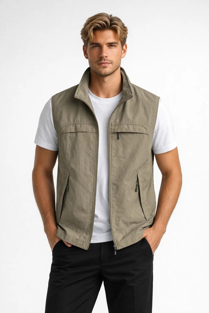 Gilet Homme | léger & respirant poches zippées fonctionnelles pour Été 0