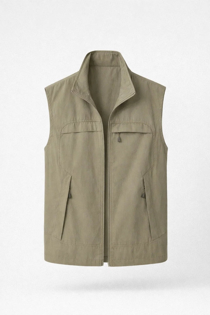 Gilet Homme | léger & respirant poches zippées fonctionnelles pour Été 2