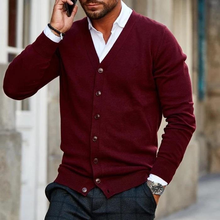 Gilet Stef | Cardigan décontracté pour homme 0