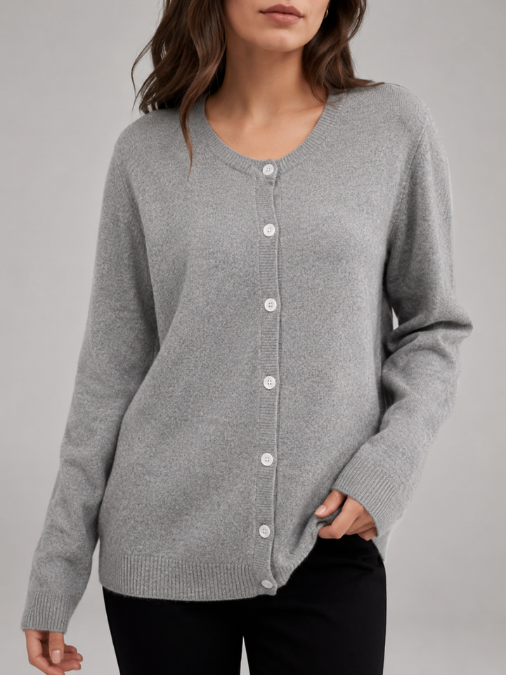 Gilet en maille duveteuse à boutons automne femme 7