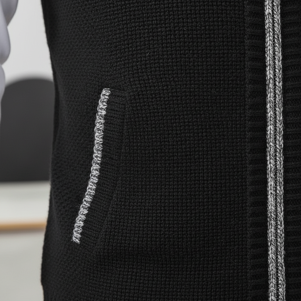 Gilet isolant pour homme sans manches à col montant