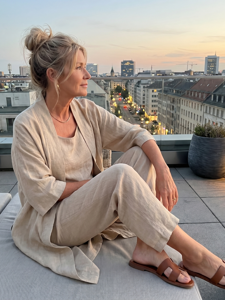 Gilet pour femme | Ensemble 3 pièces coupe décontractée 10