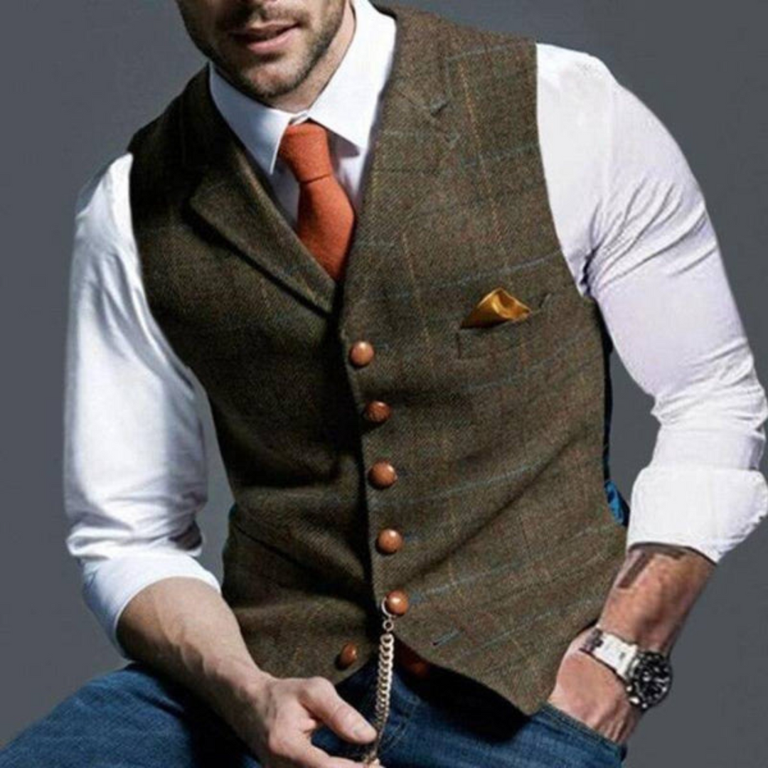 Gilet homme classique à fermeture boutonnée