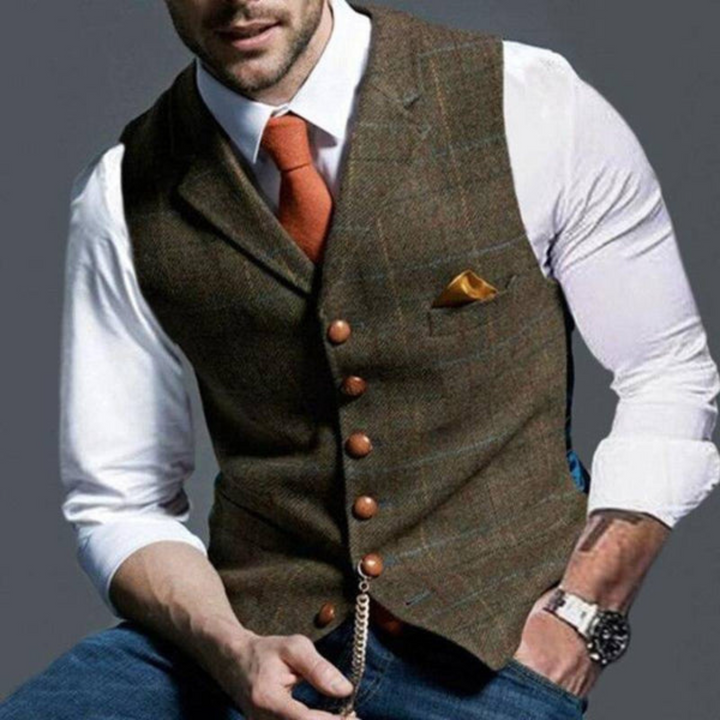 Gilet homme classique à fermeture boutonnée