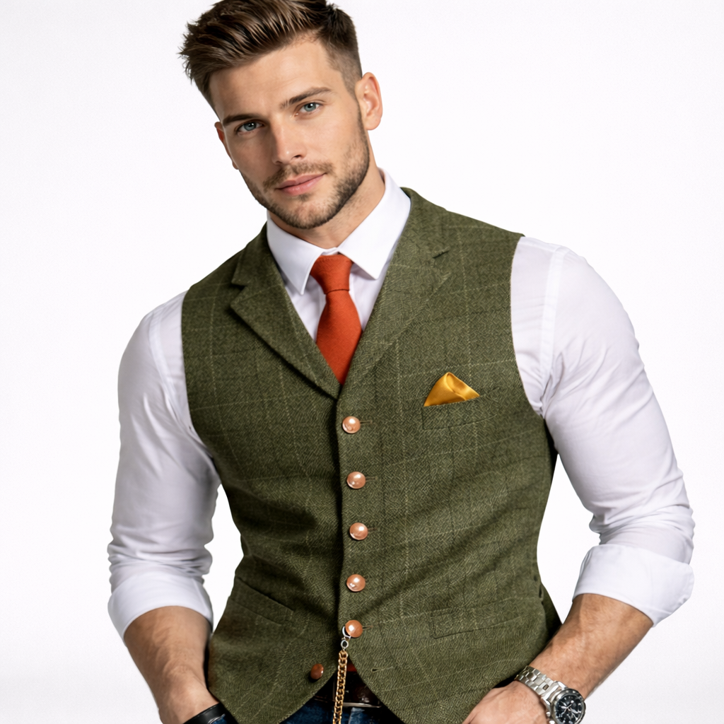 Gilet homme classique à fermeture boutonnée