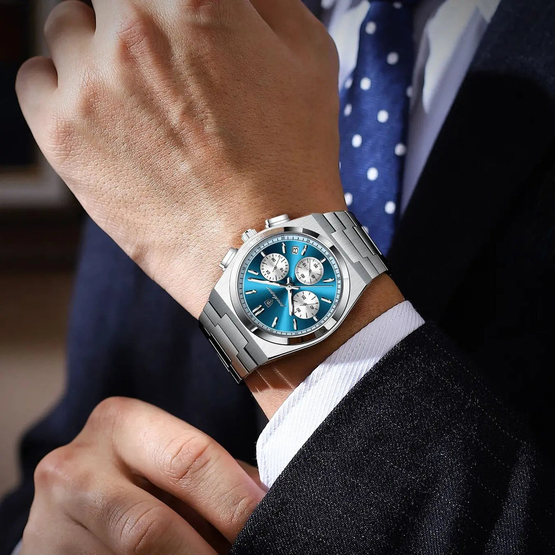 Gino – Montre chronographe de luxe avec cadran panda 2