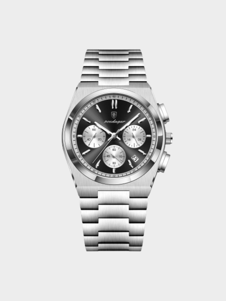 Gino – Montre chronographe de luxe avec cadran panda 8