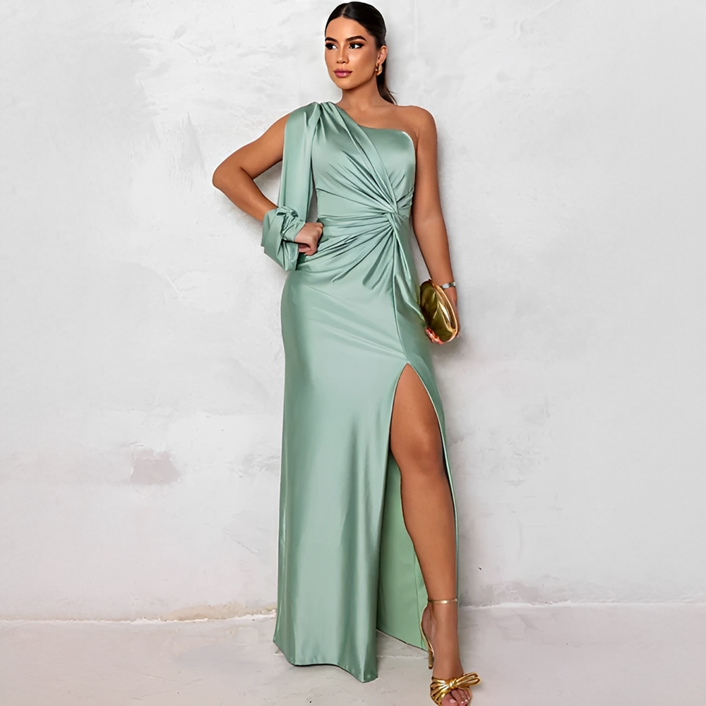 Glaizza - Robe élégante asymétrique pour femme 1