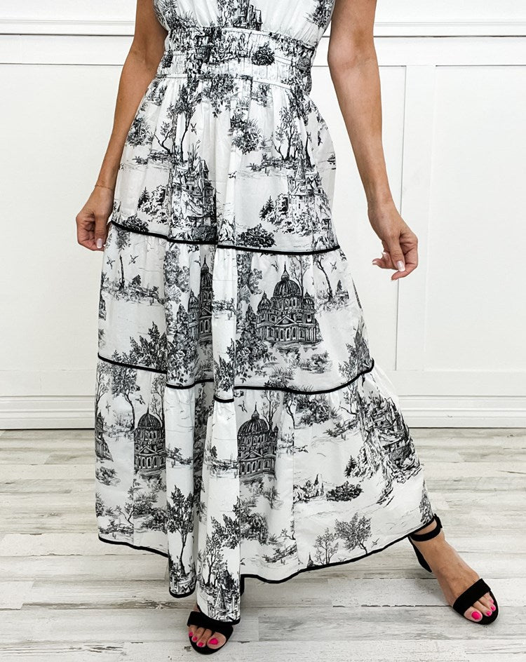 Eliza | Klassiek Toile Maxi