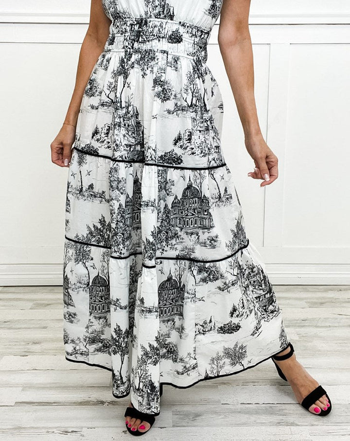 Eliza | Klassiek Toile Maxi