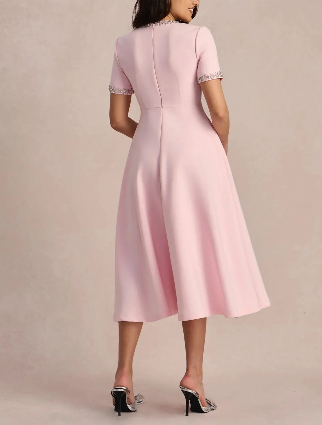 Raffaella™ | Robe Évasée avec Nœuds et Perles