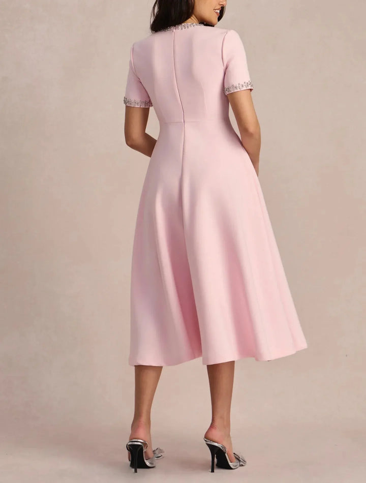 Raffaella™ | Robe Évasée avec Nœuds et Perles