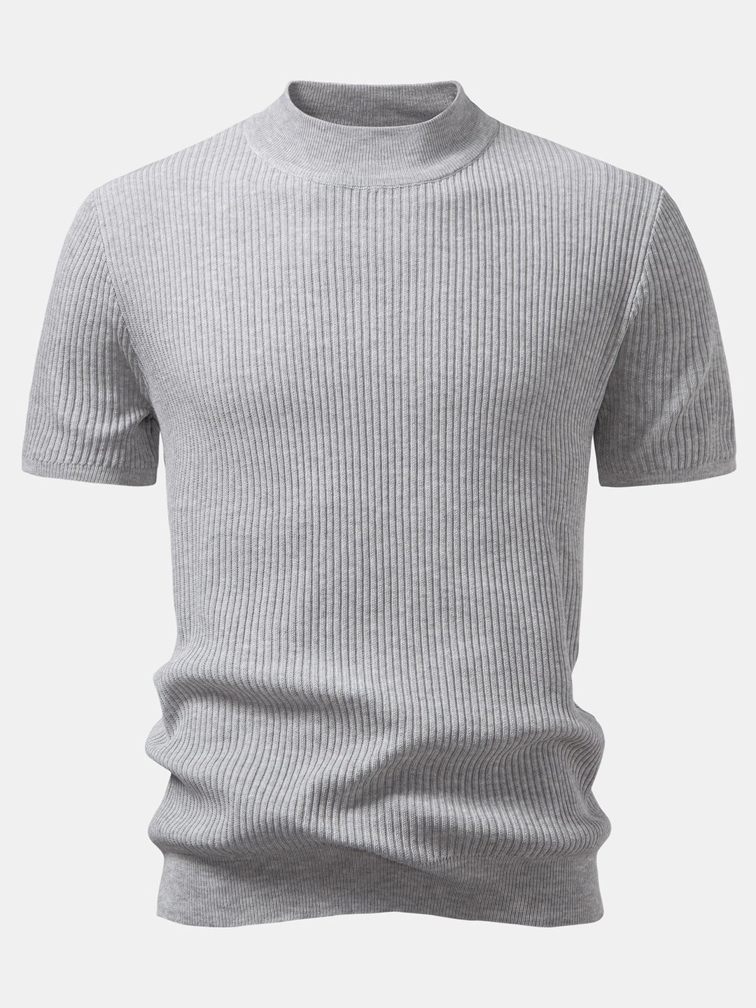 Pull Col Roulé Ridé - T-shirt Tricoté