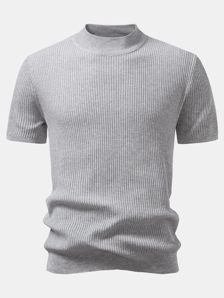 Pull Col Roulé Ridé - T-shirt Tricoté