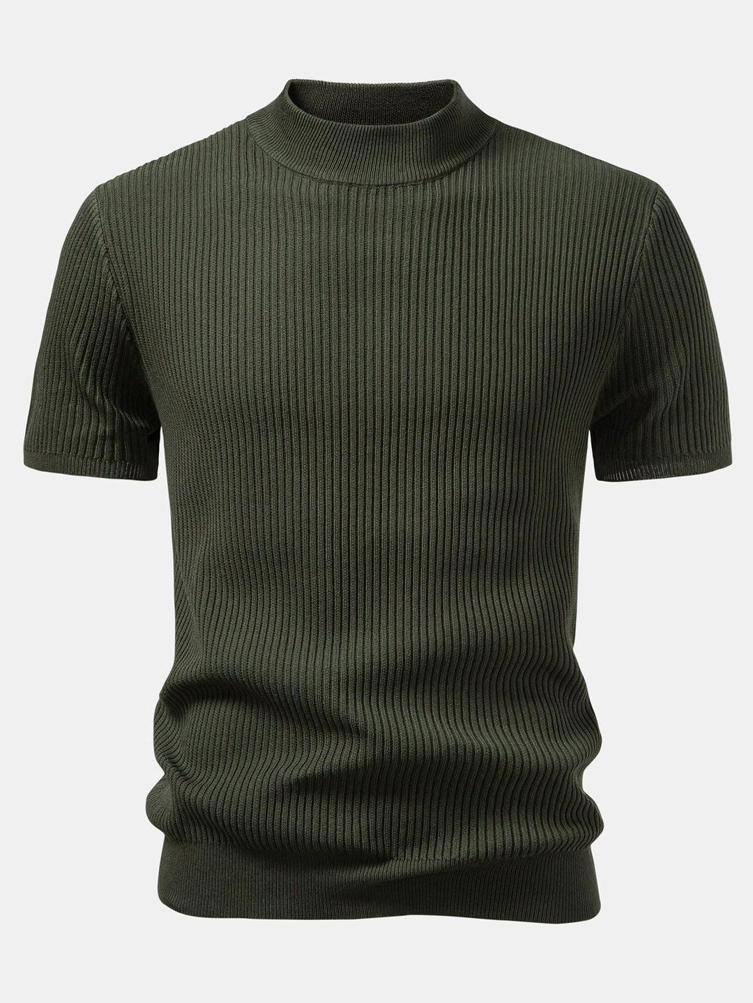 Pull Col Roulé Ridé - T-shirt Tricoté
