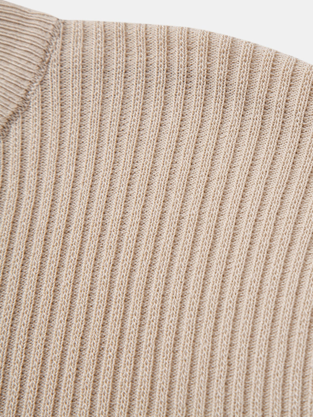 Pull Col Roulé Ridé - T-shirt Tricoté