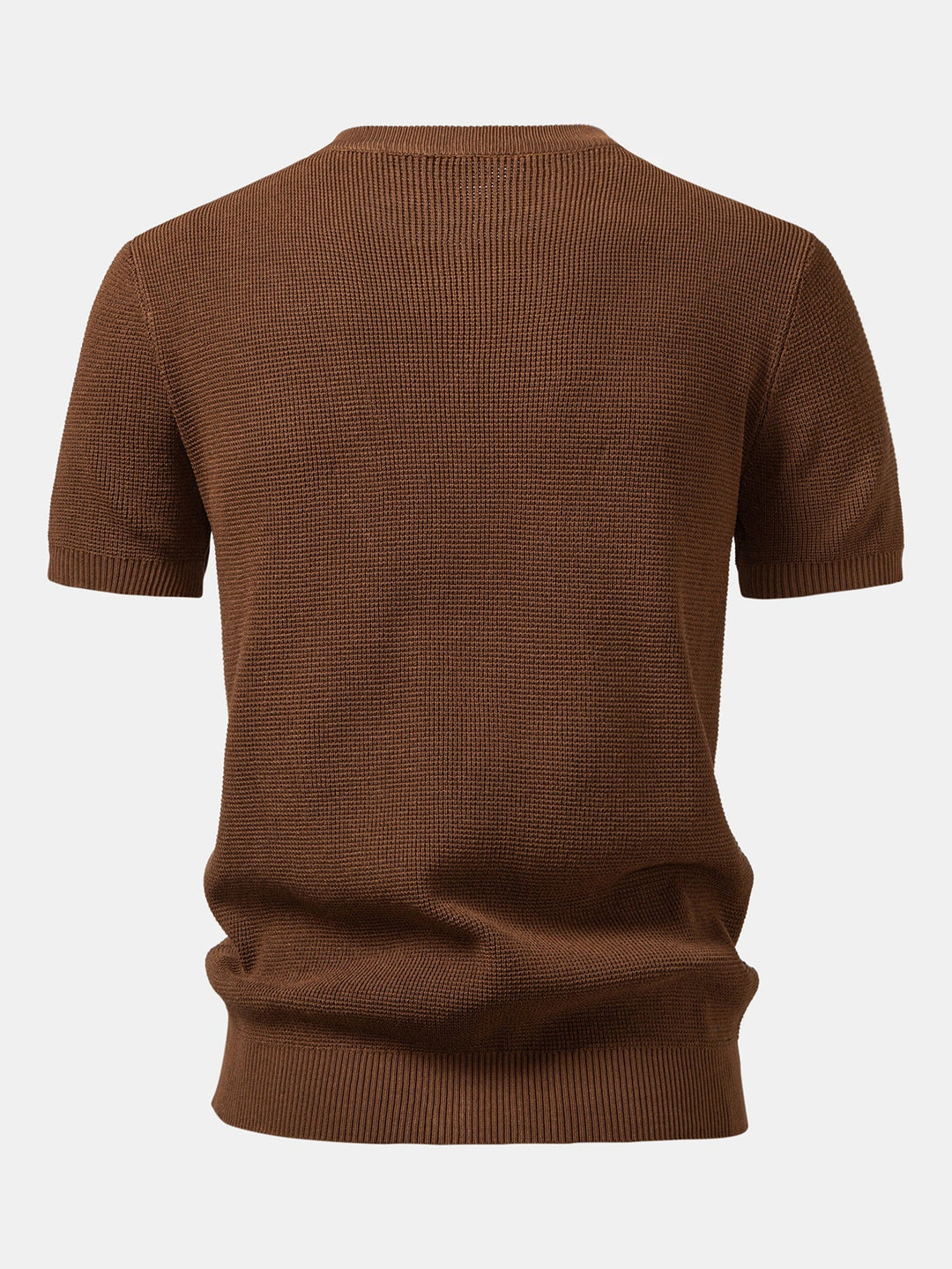 Chemise Henley en Tricot Waffle