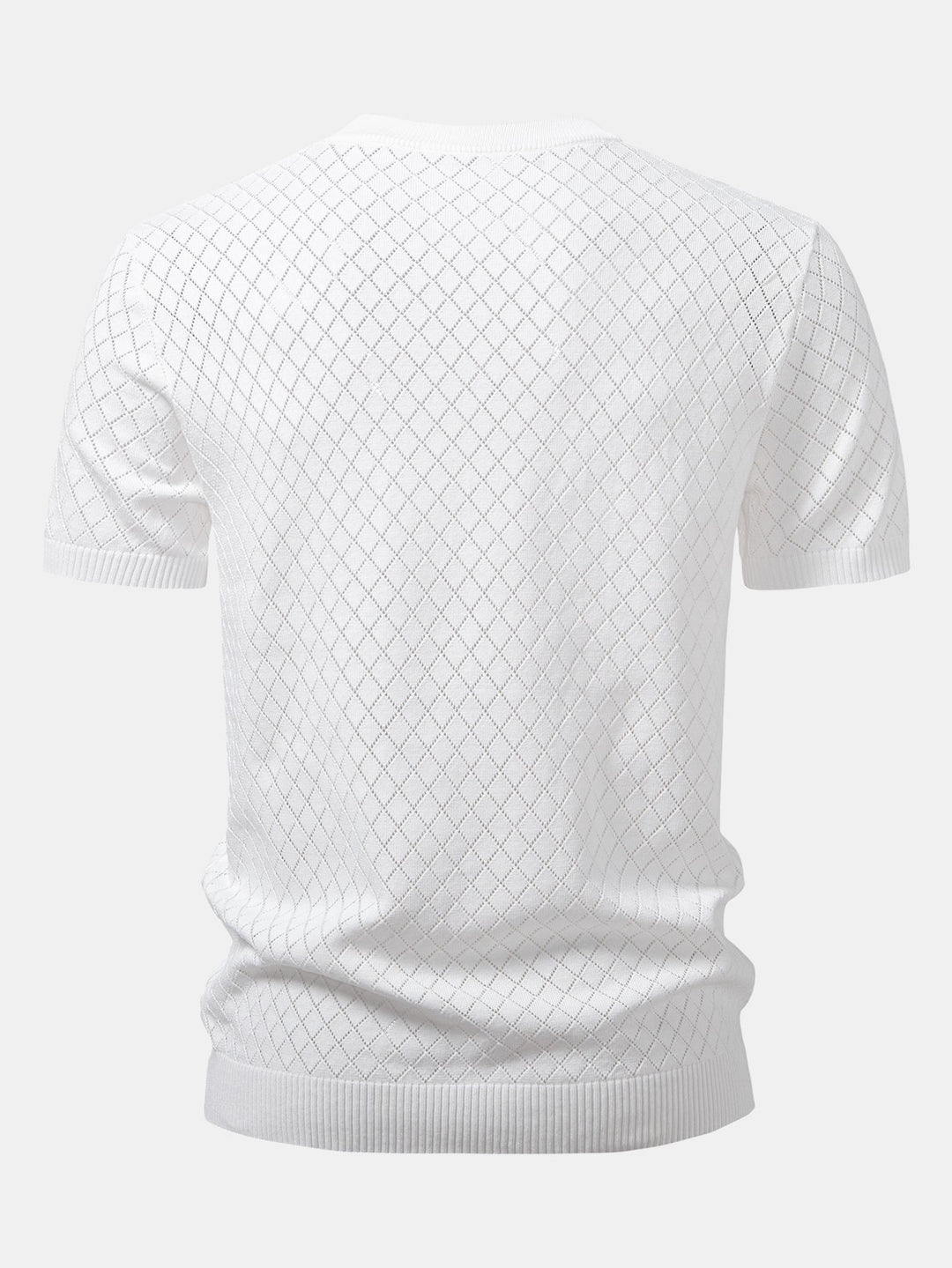 T-shirt au crochet avec motif en diamant