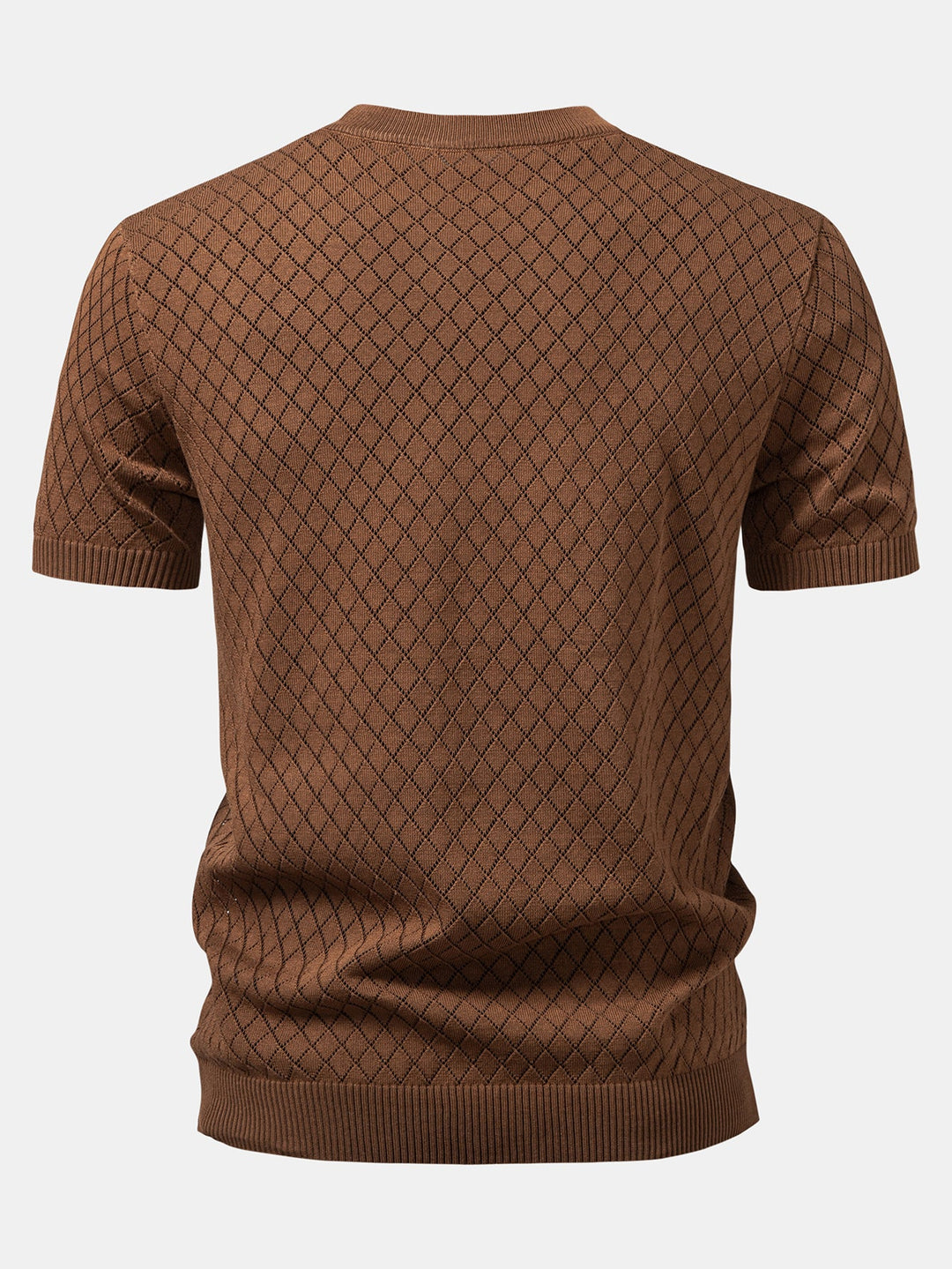 T-shirt au crochet avec motif en diamant