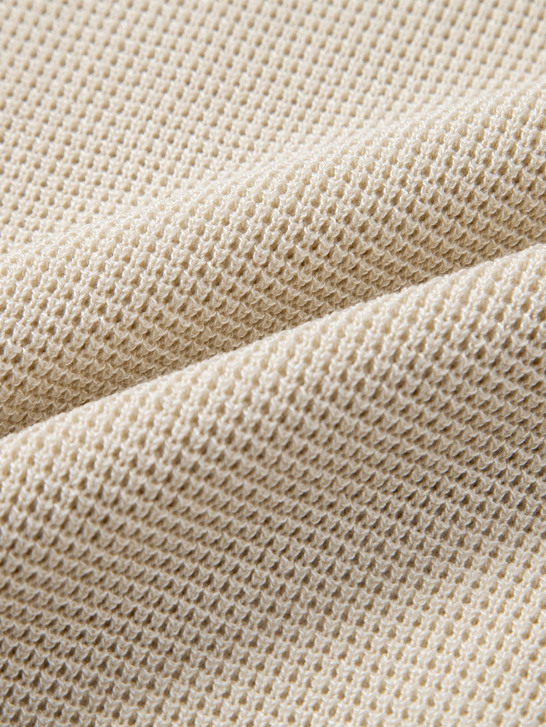 Chemise Henley en Tricot Waffle