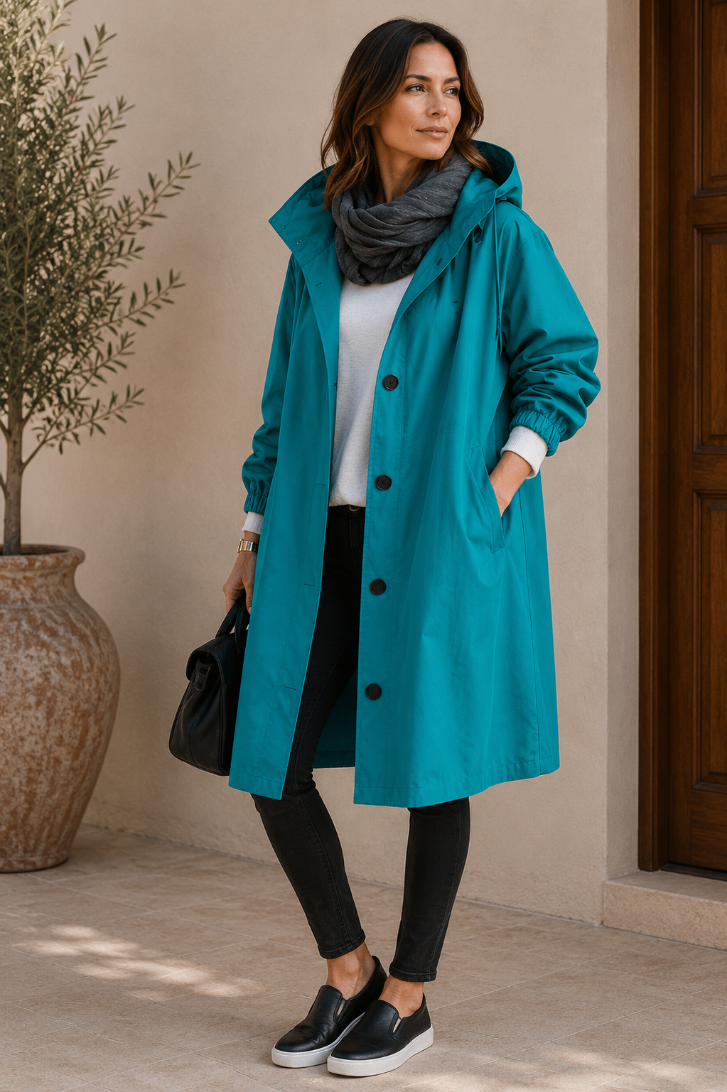 Imperméable Stormelle pour femme | Veste à capuche oversize respirante 7