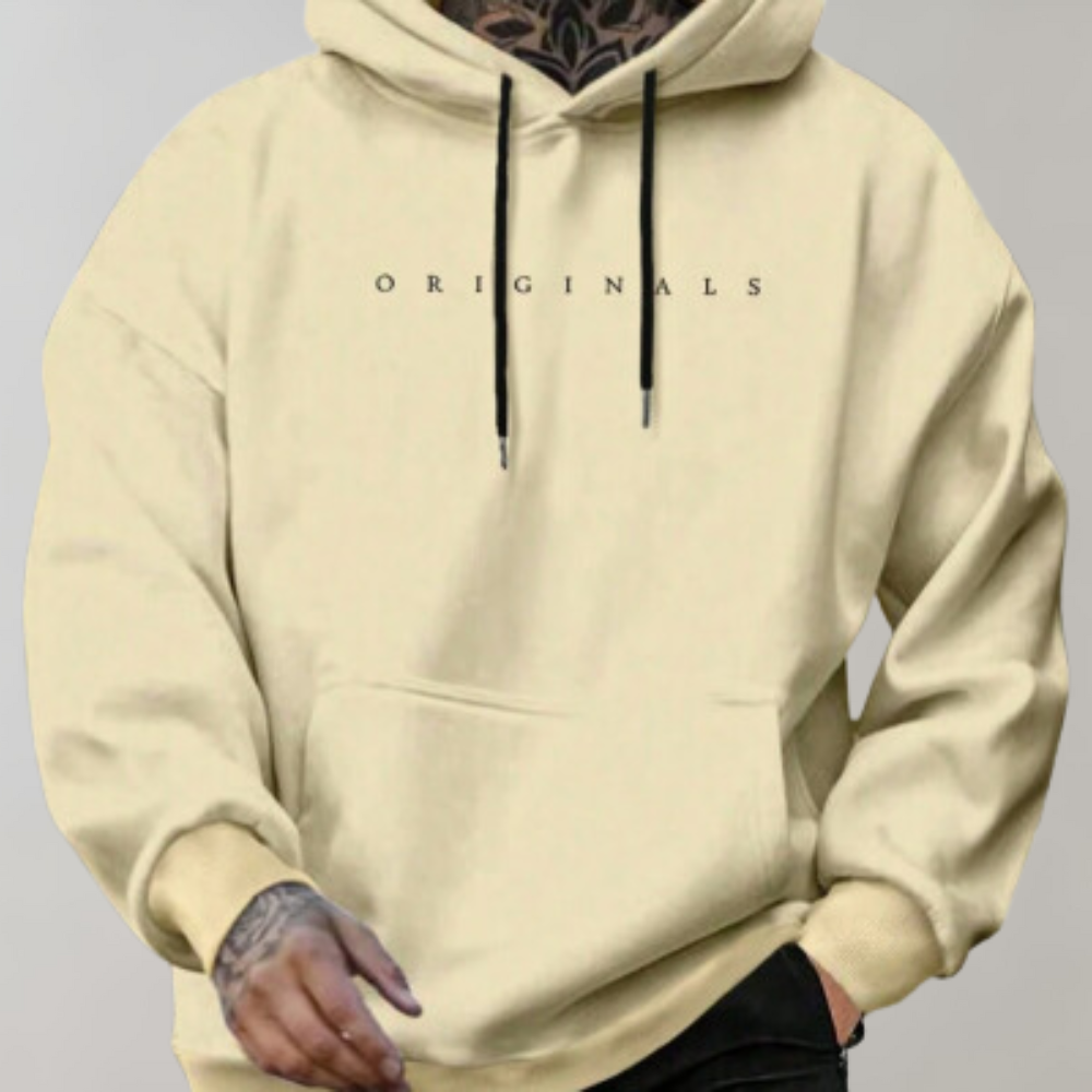 Isak – Sweat à capuche homme d’hiver à inscription minimaliste 2