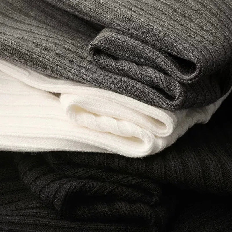 Polo à manches longues pour homme avec col zippé