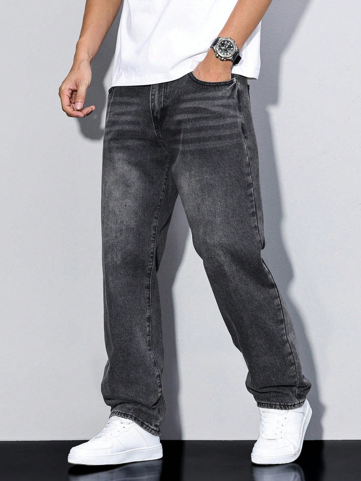 Jeans pour hommes | Coupe droite, taille mi-haute